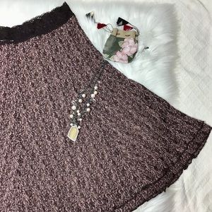 Cabi Brown Lace Fully Lined Skirt Women’s Small